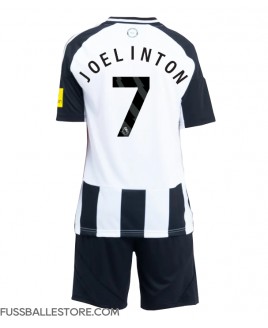 Günstige Newcastle United Joelinton #7 Heimtrikotsatz Kinder 2024-25 Kurzarm (+ Kurze Hosen)